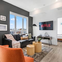 Light-Filled 2BD K-Town Apt w/ Parking & Views