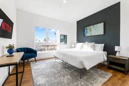 Light-filled K-Town Home- Parking + Gym- Near HWD