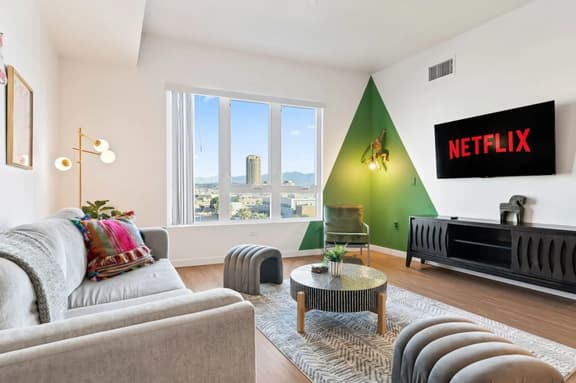Spacious 1-Bedroom Gem with Downtown LA Views